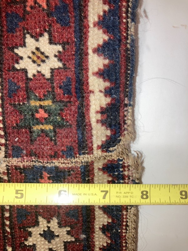 19th C Antique Shirvan Caucasian Rug 5 x 3.5 ft vegetable dye hand knotted gallery