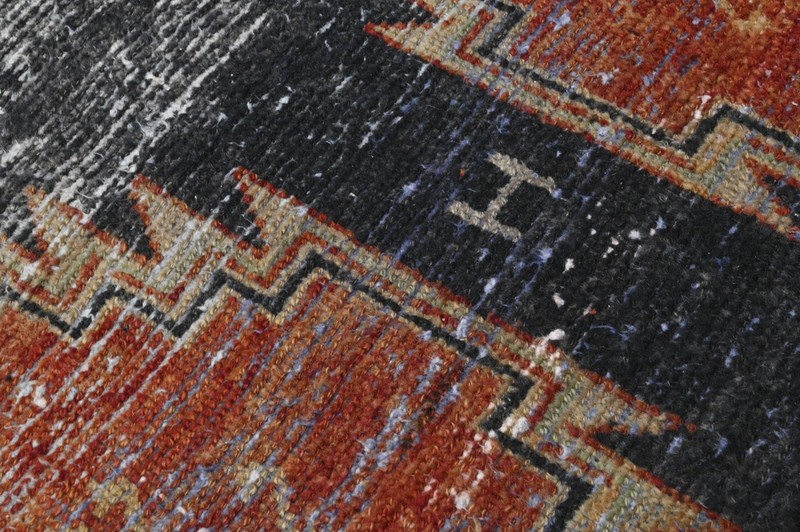 Vintage Turkish Runner Rug 2x10ft Wool Anatolian Handmade Hallway Oushak RED gallery
