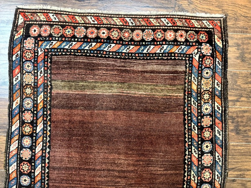 Antique Per'sian Rug 4x7 Sarab Tribal Carpet Open FIeld Handmade Wool Brown gallery