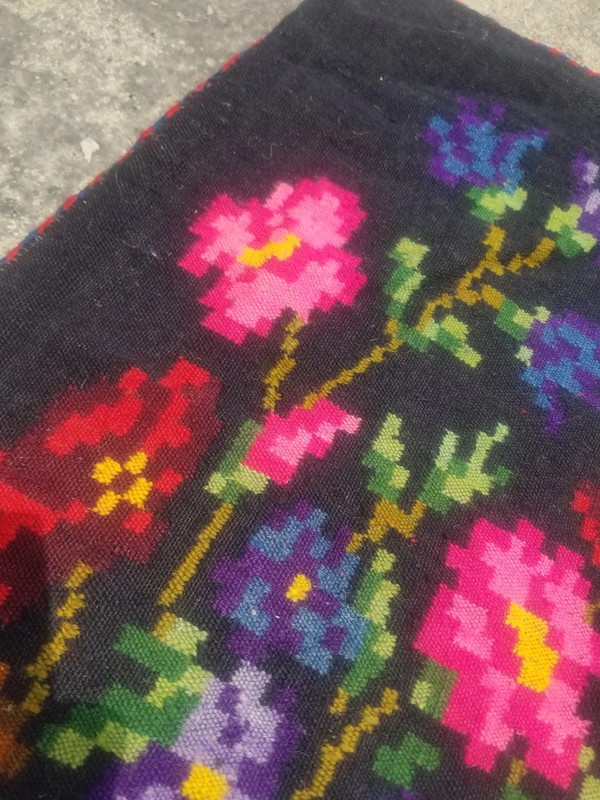 Fine Vintage Traditional Handmade Bessarabian Wool Multicolor Kilim 6.2x3.4 ft gallery