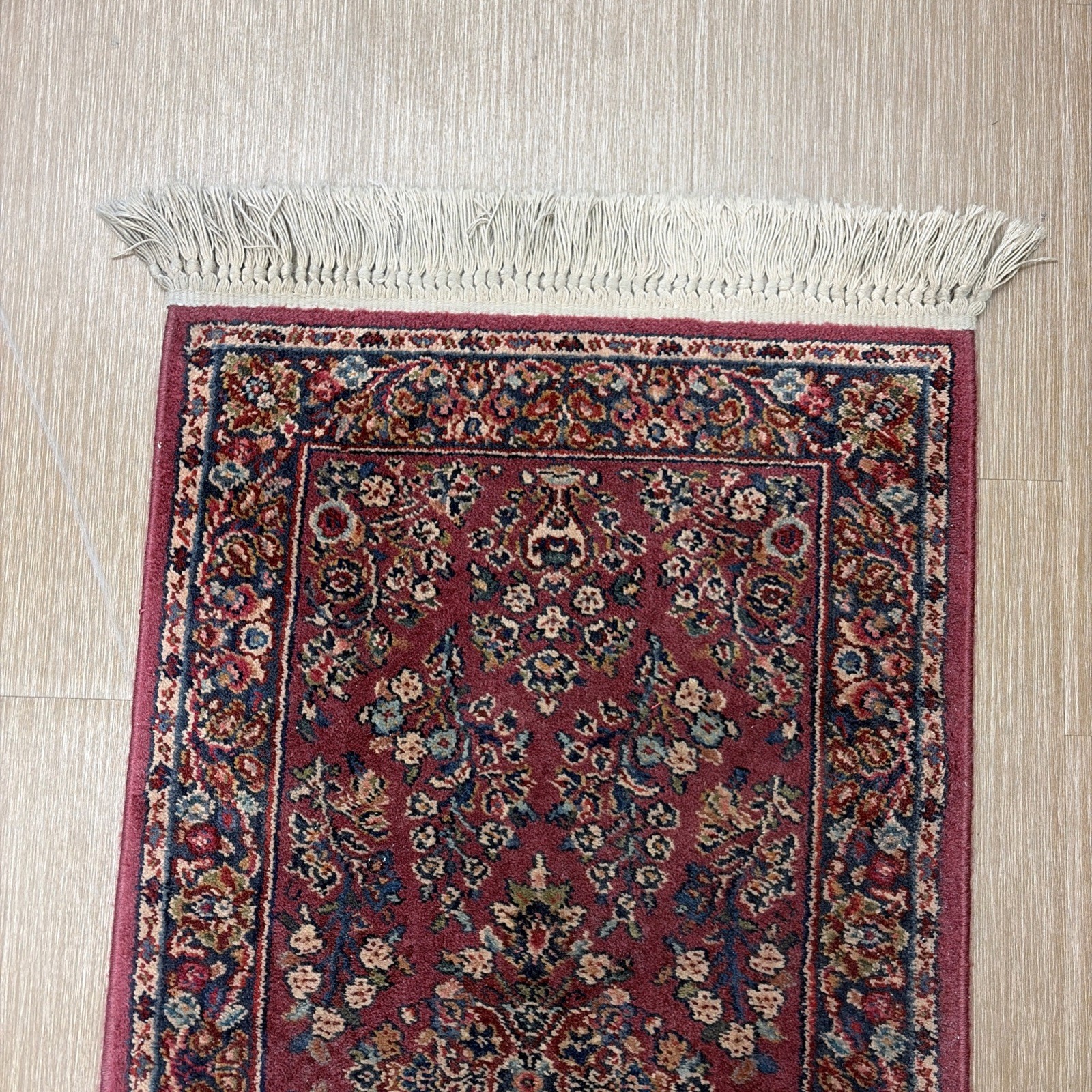 Vintage Karastan Red Sarouk Wool Design 785 2.2'x4' Nice gallery