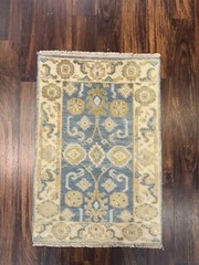 Sale Genuine Hand Knotted Kazak Oushak Heriz Geometric Area Rug Carpet 2x3ft,S61