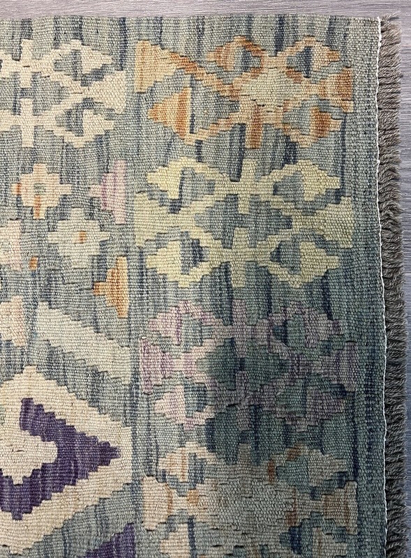 Vintage Kilim Traditional Hand Made Oriental Wool Kilim 5ftx3.2ft 158cmx107cm gallery