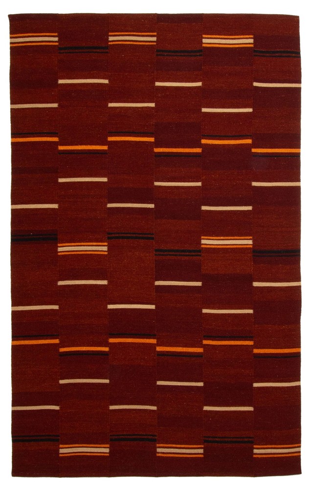 Vintage Hand Woven Turkish Carpet 4'11" x 8'1" Traditional Wool Kilim Rug