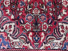 5×8 RED VINTAGE ORIENTAL RUG handmade antique lilihan sarouk fine wool real 5×9