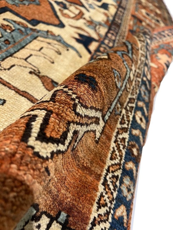 Rust Color Antique Hand-Knotted Wool Rug 10' X 13' gallery