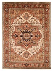 Vintage Traditional Hand-Knotted Area Rug 8’7″ x 11’9″ Oriental Wool Carpet