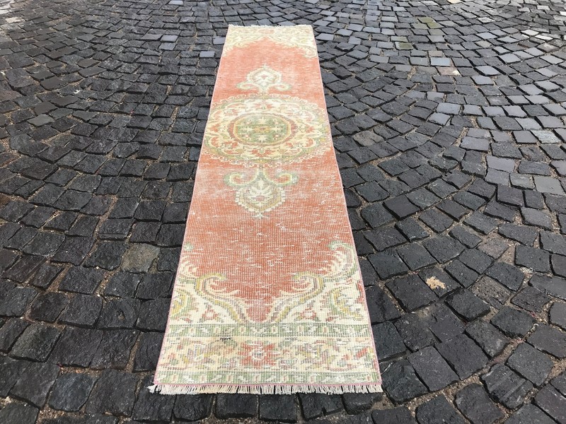 Turkish Antique rug Bohemian Area rug Oushak rug Vintage Rug Handmade Wool rug gallery