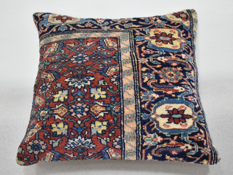 Antique Pillow Cover Sofa Rug 16'' x 16'' Made of Antique Cushion Cover Carpet gallery
