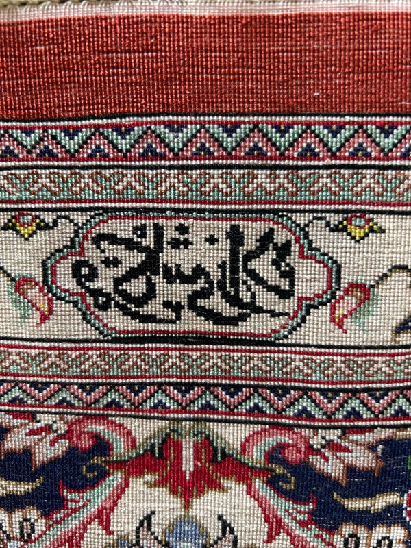 Fine Hand‑Knotted Silk Oriental Rug – Signed – Vintage Masterpiece – 6'8 x 10'3 gallery