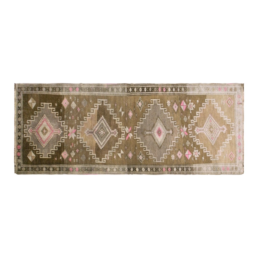 4 x 12 Floor Turkish Runner,Oushak Rug Runner,116 x 364 cm Runner Rug,Oushak Rug