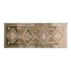 4 x 12 Floor Turkish Runner,Oushak Rug Runner,116 x 364 cm Runner Rug,Oushak Rug