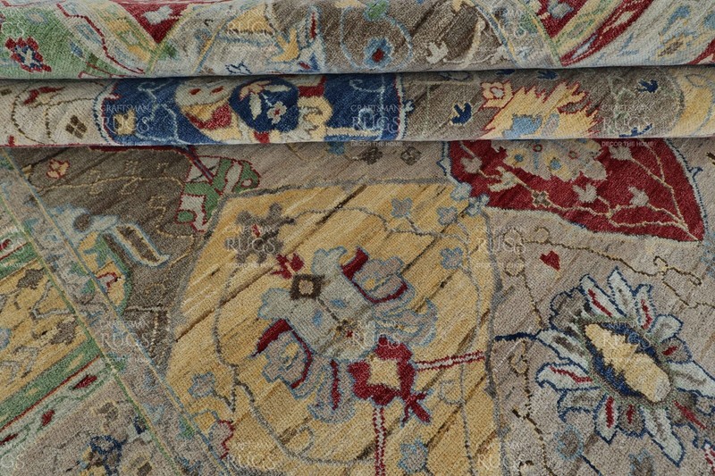 8x10 ft Beige Hand made Traditional Living Area Rugs, Contemporary Floor Carpet gallery