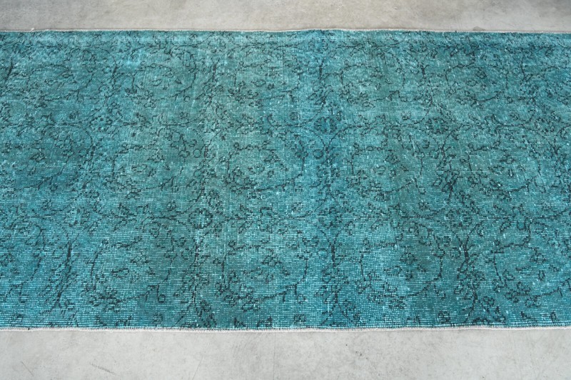 Antique turkish runner rug,hand-knotted vintage runner carpet, oushak rug 3x9,30 gallery