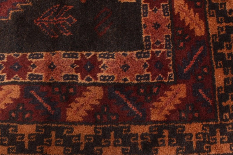 Vintage 3'9" x 6'0" Traditional Hand Knotted Vegetable Dye Wool Area Rug gallery