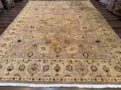 Pakistani Peshawar Rug 8×11 Indo Mahal Traditional Wool Oriental Carpet