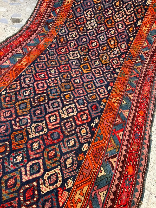 100 X 360 COLLECTORS ITEM Antique Stunning Maresali Boteh Azerbaijan Hallway Rug gallery