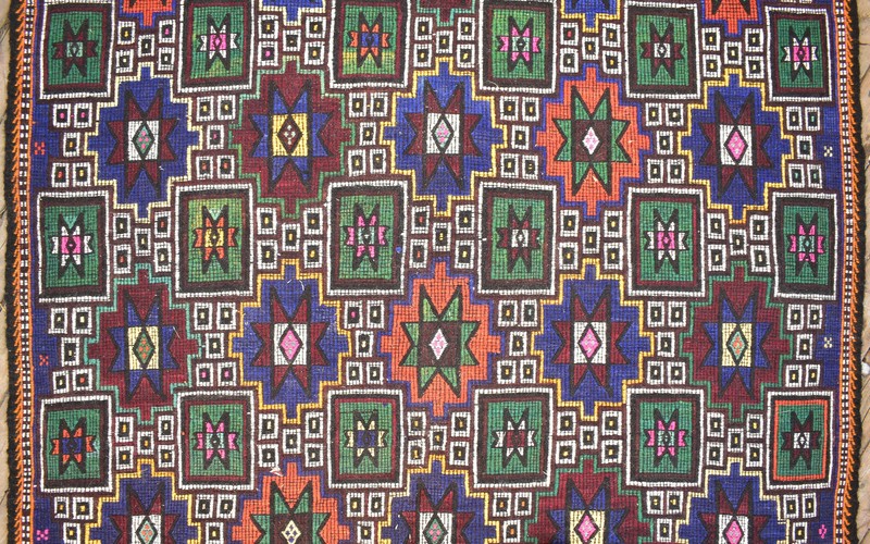 Turkish Kilim 64''x131'' Handwoven 165x335cm Adana Cicim Kilim 5x10 Vintage Rug gallery