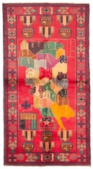 Traditional Vintage Hand-Knotted Area Rug 3’7″ x 6’8″ Oriental Wool Carpet