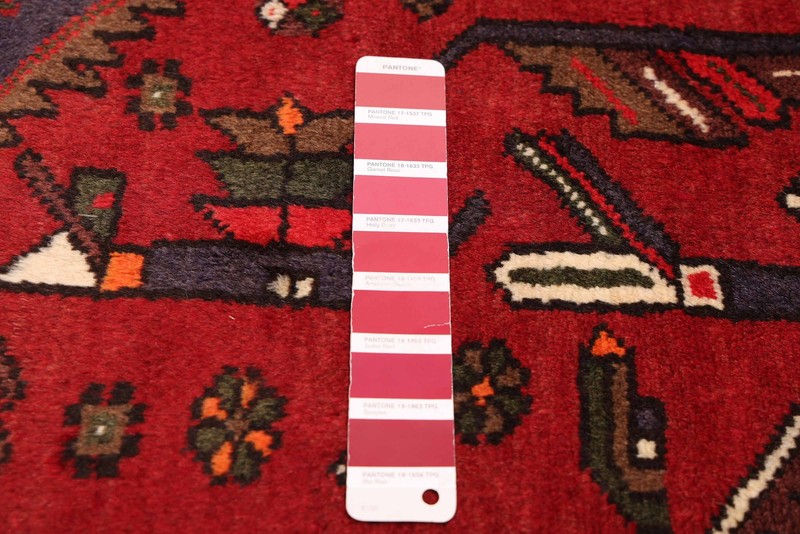 Vintage Hand-Knotted Area Rug 4'1" x 6'2" Traditional Oriental Wool Carpet gallery