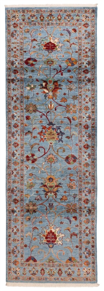 2'10" x 8'4" Vintage Hand-knotted Runner Rug Traditional Oriental Wool Carpet
