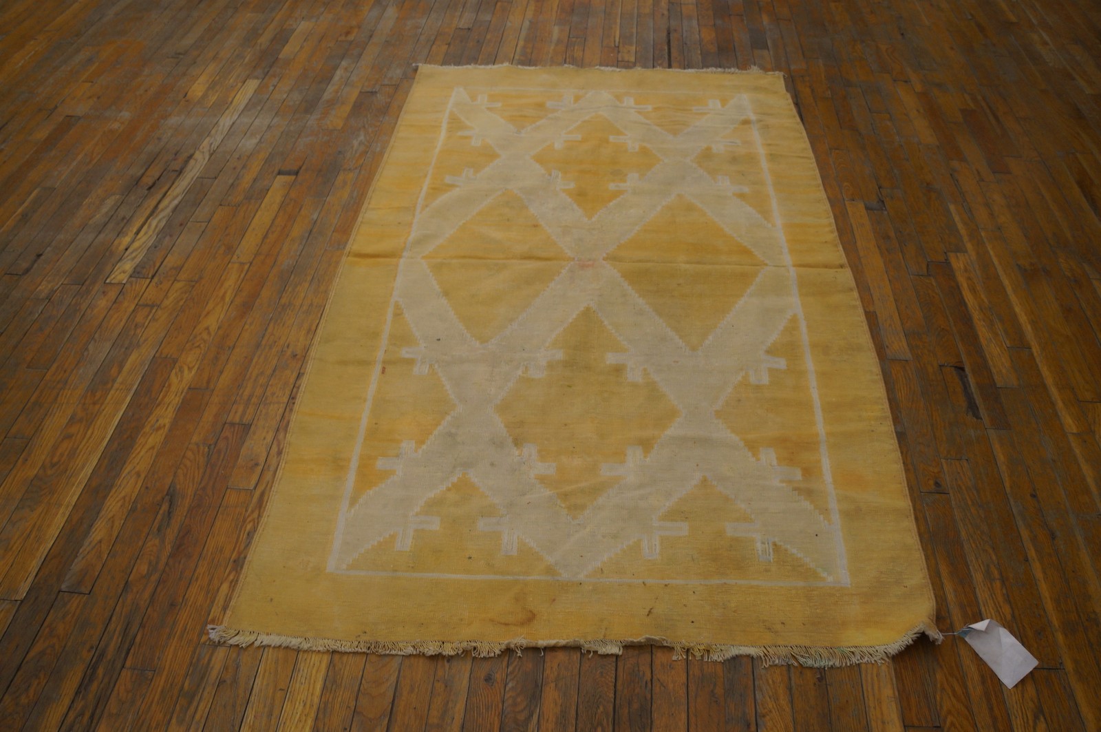 4X6 Antique Indian Dhurries Wool Area Rug 1940 gallery
