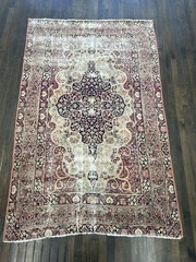 Antique Kirman Masterpiece In Distressed Condition Circa 1900 Very Rare 7×4’5