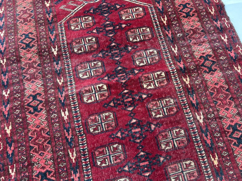 COLLECTORS' ITEM Antique Shor Tepe Natural Vegetable Dye Turkoman Prayer Carpet gallery