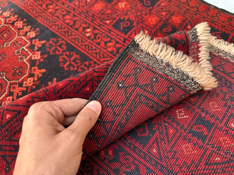 85 x 285 cm Vintage North Side of Afghanistan Turkoman Patnus Gul Runner gallery