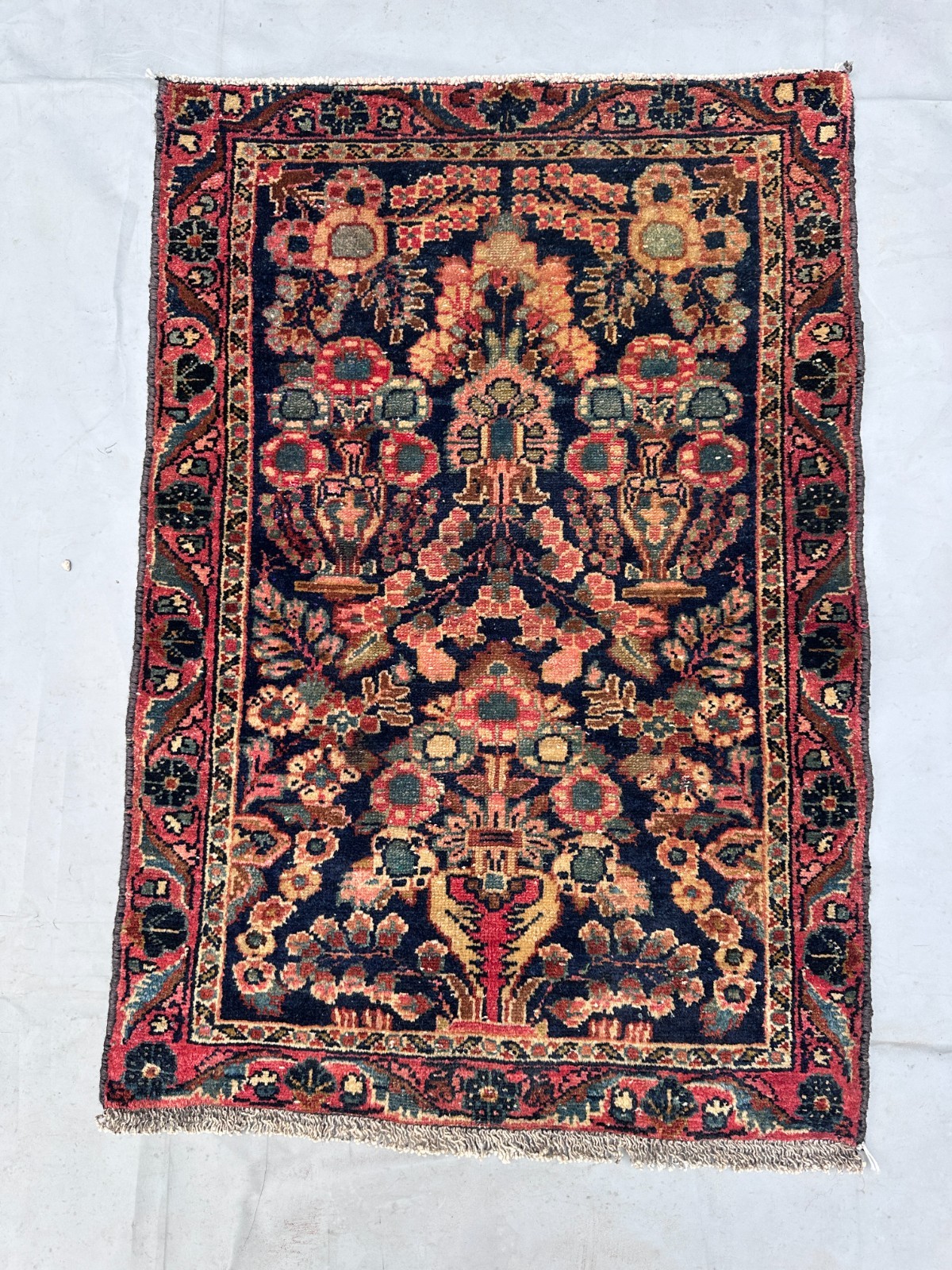 COLLECTORS' ITEM Antique Stunning Karabagh Caucasian Natural Vegetable Dye Rug gallery