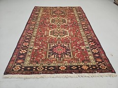 Antique Heriz Karajeh hand-woven wool carpet Oriental carpet 3’6″ X 5’3″