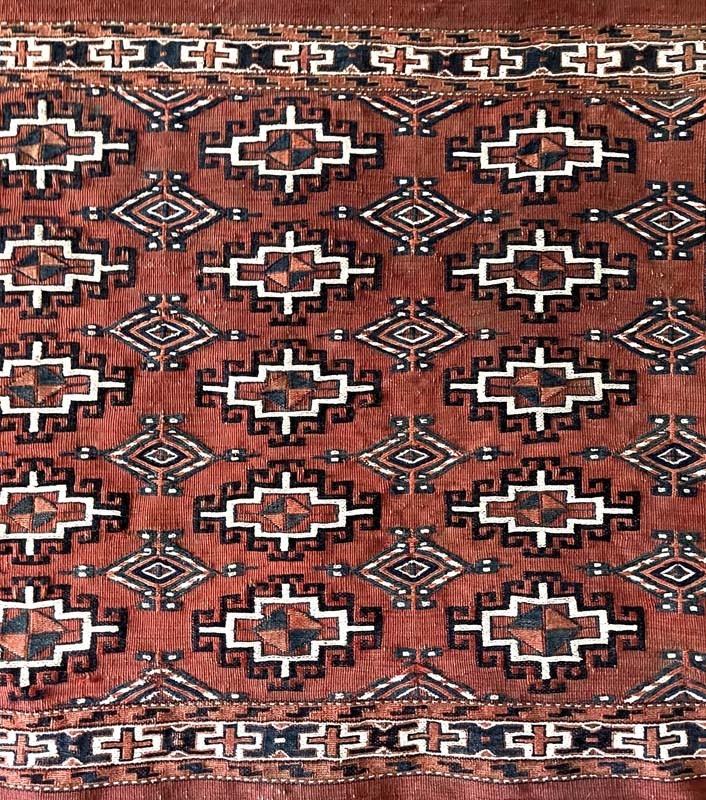 OLD TURKOMAN YOMUD CHUVAL STORAGE BAG FLAT WOVEN gallery