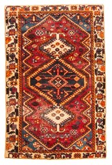 Vintage Hand-Knotted Area Rug 4’2″ x 6’6″ Traditional Wool Carpet