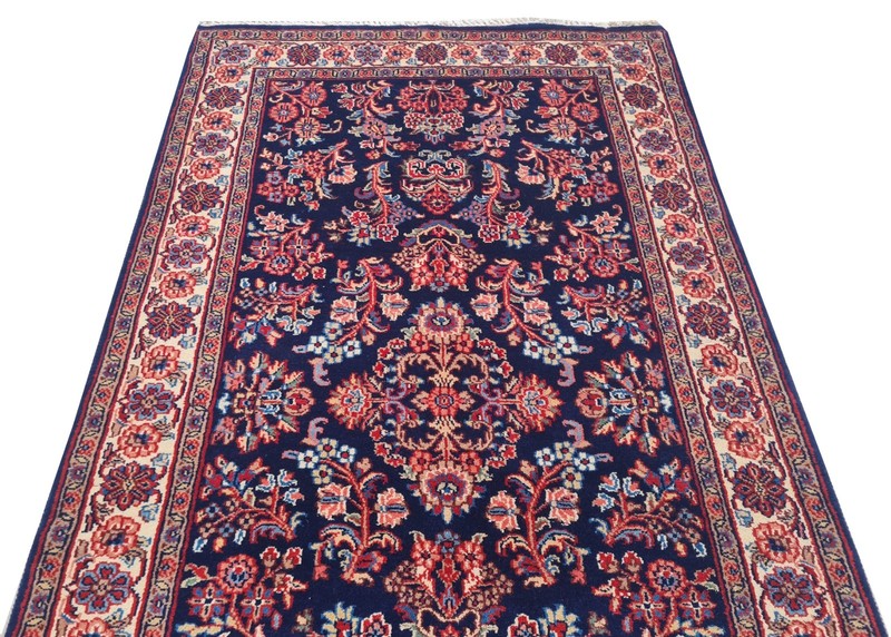 Amazing Hand Knotted Vintage Tribal Saroukh Wool Area Rug 5.3 x 2.11 Ft gallery