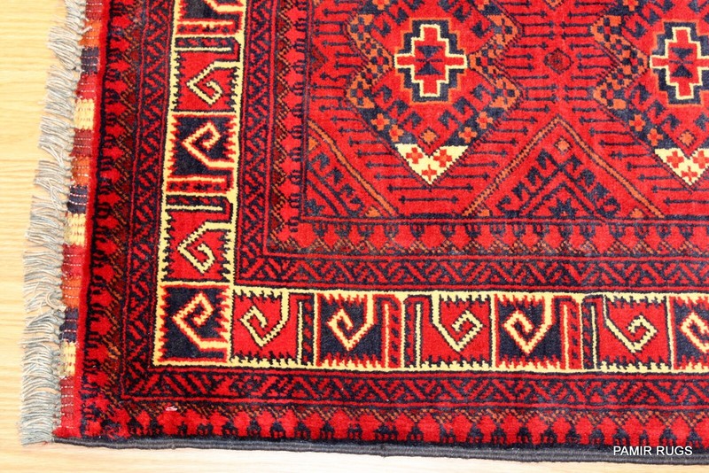 _HAND-MADE_Turkoman Beshir Tribal Wool Rug 3'5"x5 ft. wool hand knotted Turkmen gallery