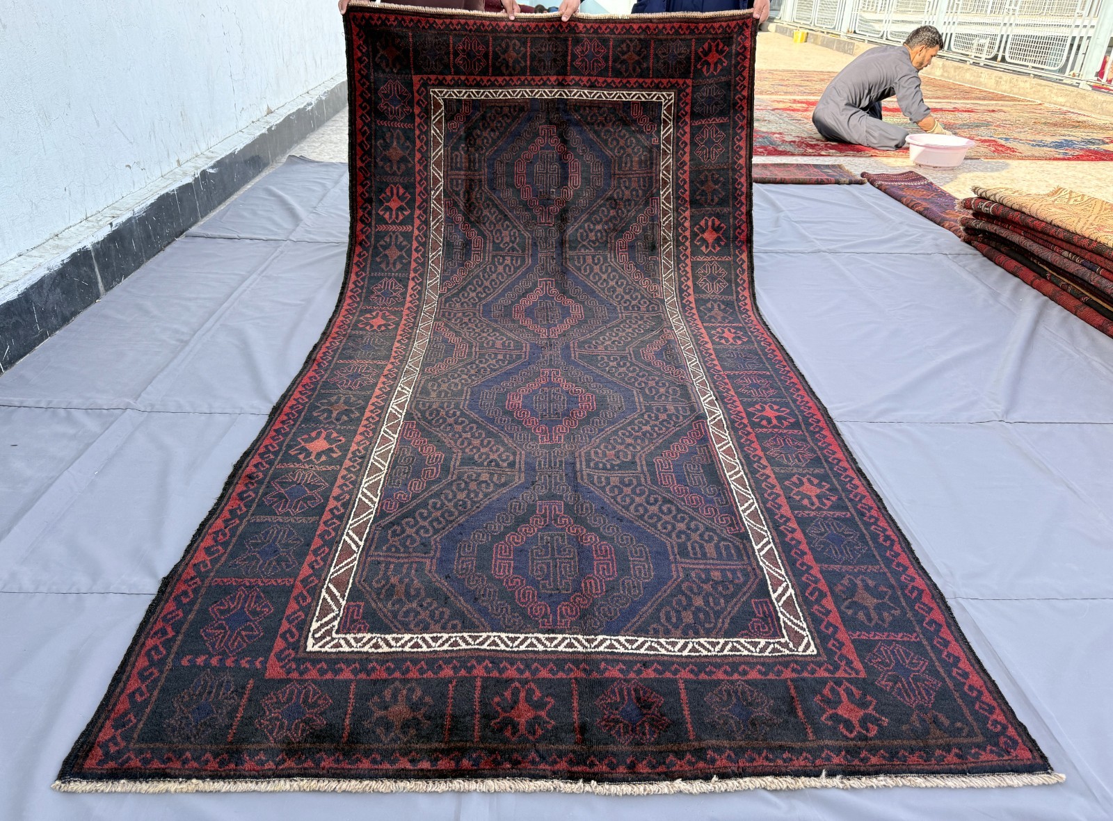 Antique Afghan Baluchi Area Rug 5x10 Hand Knotted Persian Style Oriental Carpet gallery