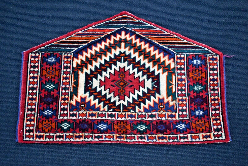 Fabulous Antique Asmalyk Rug 23'' x 15'' Rare Collector's Tribal Yomud Asmalyk