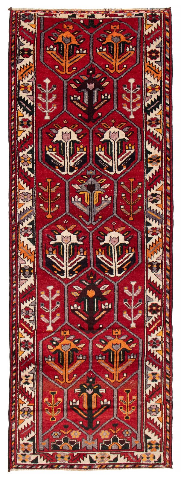 Vintage Traditional Hand-Knotted Area Rug 4'8" x 13'6" Oriental Wool Carpet gallery