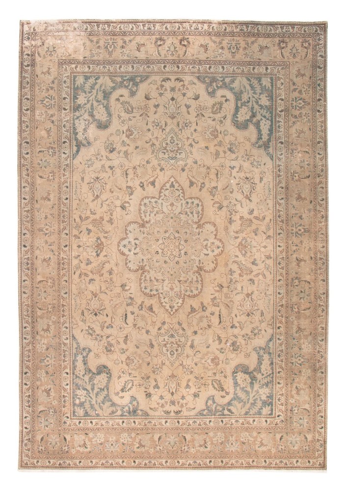 Traditional Vintage Hand-Knotted Area Rug 8'2" x 11'10" Oriental Wool Carpet