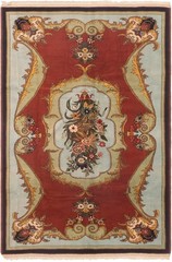 Vintage Traditional Hand-Knotted Area Rug 6’7″ x 9’10” Oriental Wool Carpet