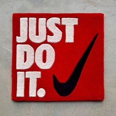 Custom Hand-Tufted Wool Rugs , Just Do It wool rugs