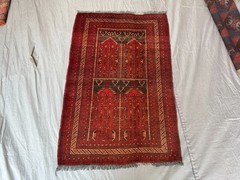 2’8×3’11 Vintage Turkmen Rug Hand Knotted Wool Afghan Tribal Accent Kids rug