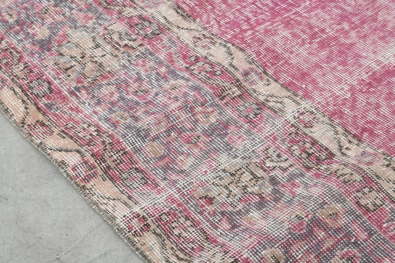 large turkish rug 7x10 ft, hand-knotted vintage area rug, oversize oushak rug,58 gallery