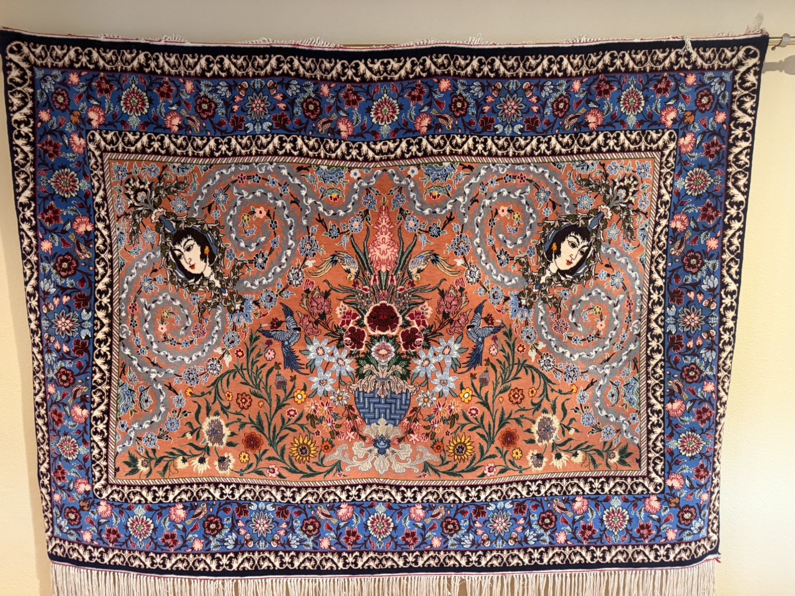 Pictorial Rug 3.7x 5.1 Kork Wool Silk for Wall Hanging Rug gallery