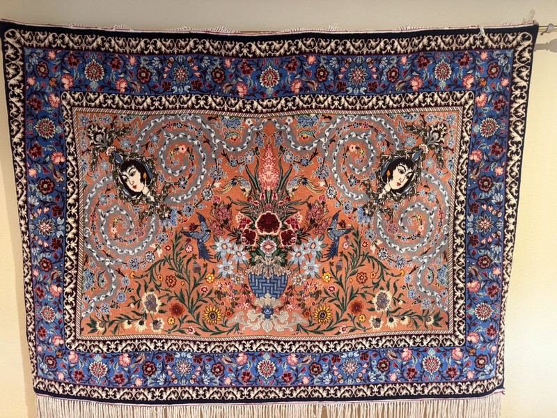 Pictorial Rug 3.7x 5.1 Kork Wool Silk for Wall Hanging Rug gallery