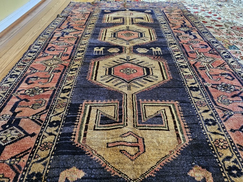 4.2 x 7.4 VINTAGE Top Quality Veg Dye Turkish Are Rug Hand Knotted One Of A Kind gallery