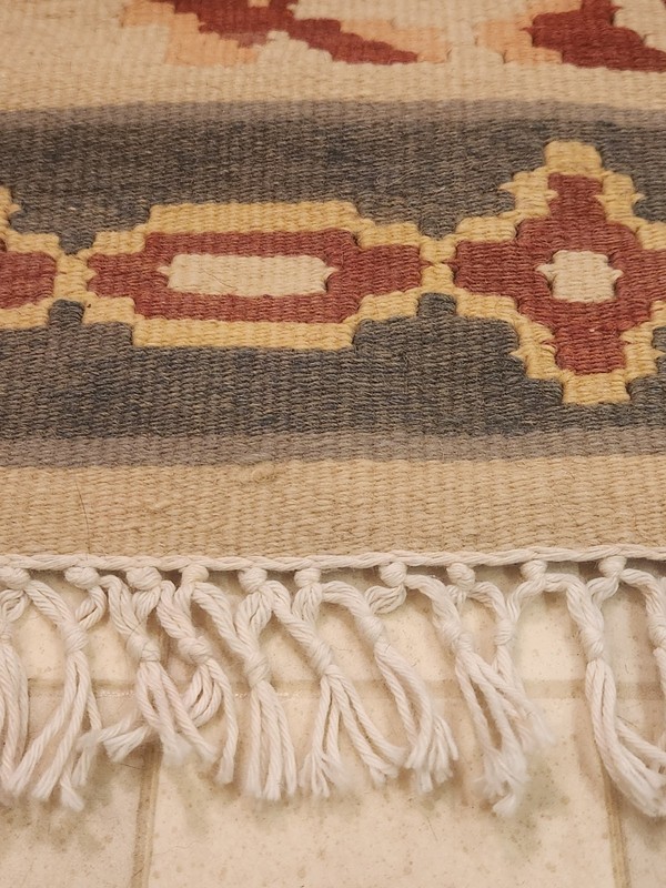 Vintage Turkish Kayseri rug wool & cotton 5'x3' gallery