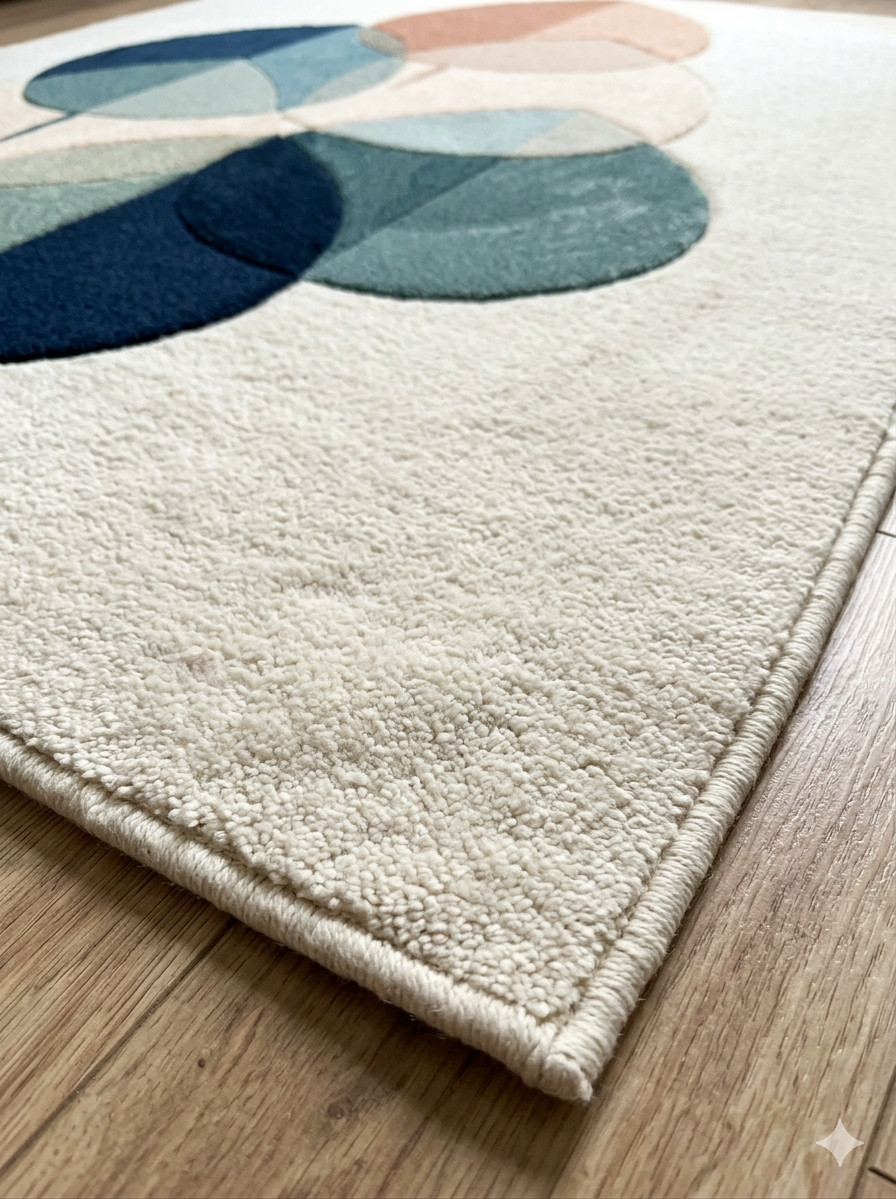 Scandinavian rug Japandi rug neutral tone rug designer carpet minimalist rug gallery