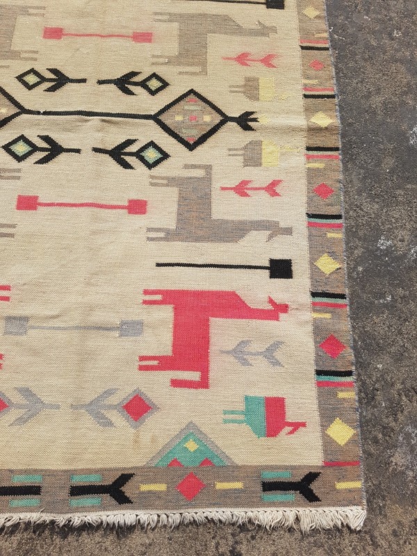 Vintage Traditional Handmade Beautiful Turkish Floor Rug Carpet 176x122 cm gallery