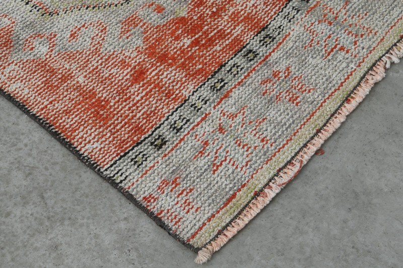 Oushak Runner Rugs Turkish Hand-Knotted Hallway Carpet Vintage Rug 3x11 ft,181 gallery